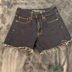 Dark wash shorts! AE brand!